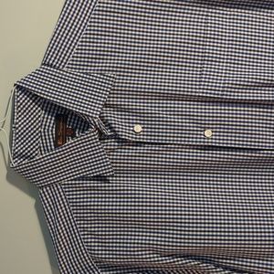 Ben Sherman Medium Dress Shirt Blue/Black Patterned